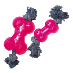 Gloria Jouet pour chien TPR Avec corde Rose Taille M (14 cm)