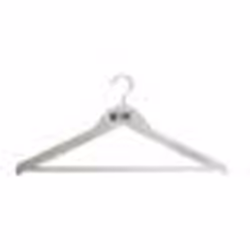 Cintre contourné - Écologique - Bois blanc - 45x23cm - 55mm - Non personnalisable
