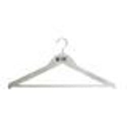 Cintre contourné - Écologique - Bois blanc - 45x23cm - 55mm - Non personnalisable