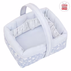Cambrass 34989 Lit pour bébé Couffin Coton, Polyester Bleu