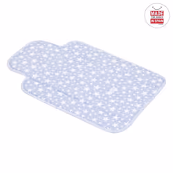 Cambrass 35424 matelas à langer Coton, Polyester, Polyvinyl chloride (PVC) Bleu Plat