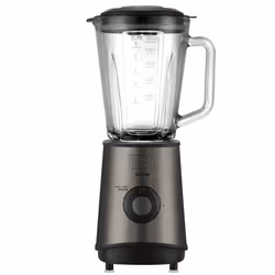 Black & Decker BXJB800E, Mélangeur de table, Fonction d'impulsion, Pileur de glace, 800 W, Noir, Transparent