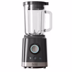 Black & Decker BXJB2000E, Mélangeur de table, 1,8 L, Fonction d'impulsion, Pileur de glace, 2000 W, Noir