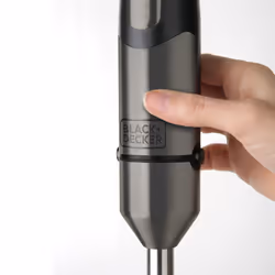Black & Decker BXHB1000E blender Mélangeur par immersion 1000 W Noir, Gris, Acier inoxydable