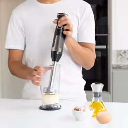 Black & Decker BXHBA1500E blender Mélangeur par immersion 1500 W Noir, Acier inoxydable
