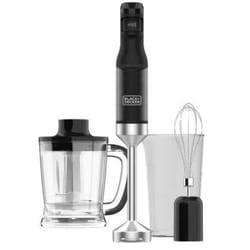 Black & Decker BXHBA1501E Mélangeur par immersion 1500 W Noir, Transparent