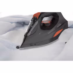 Black & Decker BXIR3000E fer à repasser Fer à vapeur Semelle en céramique 3000 W Noir, Orange - Vue supplémentaire 5