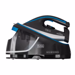 Black &amp; Decker BXSS2401E, 2400 W, Semelle en céramique, 5 bar, 1,5 L, 200 g/min, Noir, Bleu, Blanc