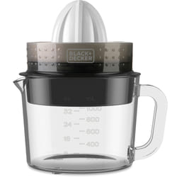 Black & Decker BXCJ30E presse-agrumes 30 W Noir, Transparent