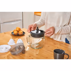Black & Decker BXCJ30E presse-agrumes 30 W Noir, Transparent