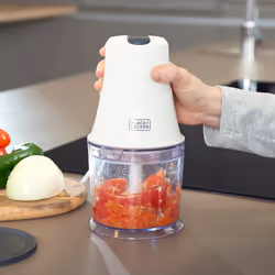 Black & Decker BXCH260E hachoir électrique 0,5 L 260 W Transparent, Blanc