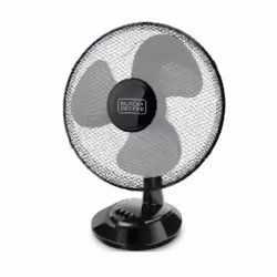 Black &amp; Decker BXEFD41E, Ventilateur à lame domestique, Noir, Table, 3018 m³/h, 75°, Secteur