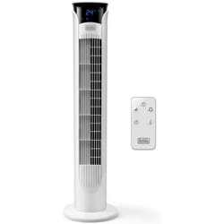 Black&decker - Ventilateur colonne oscillant BXEFT48E 45W 3 vitesses H81cm Blanc