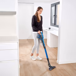 Black & Decker BXVMS600E aspirateur balai et balai électrique Secteur Sec Cyclonique, EPA Sans sac 0,8 L 600 W Noir, Bleu - Vue supplémentaire 4