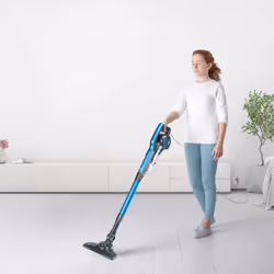 Black & Decker BXVMS600E aspirateur balai et balai électrique Secteur Sec Cyclonique, EPA Sans sac 0,8 L 600 W Noir, Bleu - Vue supplémentaire 8