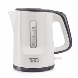 Black & Decker BXKE2200E, 1,7 L, 2200 W, Blanc, Plastique, Indicateur de niveau d'eau, Sans fil