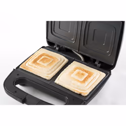 Black & Decker BXSA751E gaufrier et appareil à croque-monsieur 750 W Noir, Métallique - Vue supplémentaire 6
