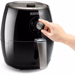 Black & Decker BXAF2500E friteuse Unique 2,5 L Autonome 1500 W Friteuse d’air chaud Noir