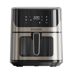 Black & Decker BXAF6500E Unique 6,5 L Autonome 1600 W Friteuse sans huile Noir, Gris