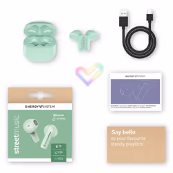 Energy Sistem StreetMusic Écouteur TWS USB Type-C Bluetooth Couleur menthe - Vue supplémentaire 7