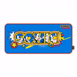 Energy Sistem Gaming Mouse Pad ESG Sonic Classic, Multicolore, Image, Caoutchouc, Spandex, Base antidérapante, Tapis de souri ...