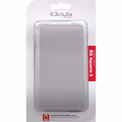 Ideus CABQAQ5LEAW, Folio porte carte, BQ, Aquaris 5, Blanc