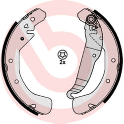 Jeu de mâchoires de frein BREMBO S 59 517