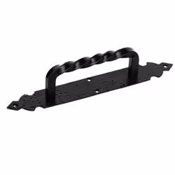 Poignée Pour Porte 275mm À Visser En Fer Forgé Noir Edm