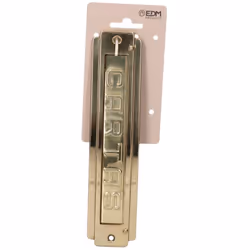 Compra en European Tools / Patner Iberia tu Placas Buzon Laton Pulido 22X5Cm Referencia: E3/85577
