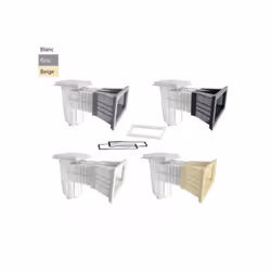 Nettoyez efficacement votre piscine avec notre Skimmer Gris pour Piscine Béton et Liner, une pièce à sceller essentielle pour ...