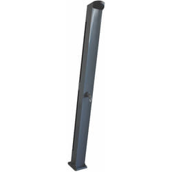Douche solaire gris métal luxe - réservoir 20l