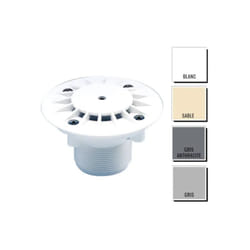 Astralpool - Bonde de fond latérale/murale abs fixe Ø128 - piscine béton coloris Gris anthracite