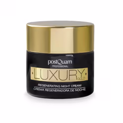 PostQuam Crème De Nuit Régénérante Luxury Gold 50 ml, Crème de nuit, Femmes, Tous types de peau, Visage, Anti-âge, Eclairciss ...
