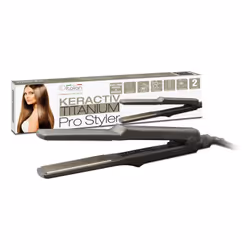Italian Design Lisseur Keractive Prostyler, Fer à lisser, À chaleur, Boutons, 230 °C, Gris, Orifice de suspension