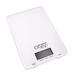 ID Italian IDECUACC01 escabeaux de cuisine Blanc Comptoir Rectangle Balance de ménage électronique