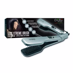 PostQuam Cepillo Alisador Doble Liss Xtreme, Brosse à lisser, À chaleur, 80 °C, 230 °C, Gris, 80 W