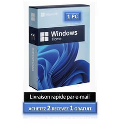 Clé dactivation Windows 11 Famille - Microsoft - 1 PC - Licence authentique - Support 24/7 - Livraison rapide