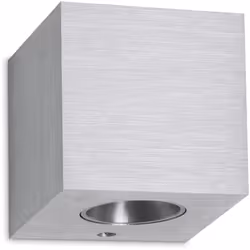 Applique Brique LED SMD 3W 3000K en aluminium brossé