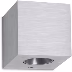 Applique Brick LED SMD 2x3W 3000K Aluminium brossé