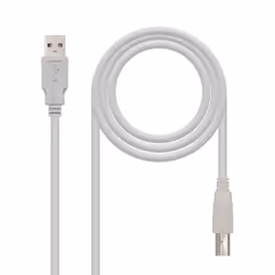 Nanocable 10.01.0104, 3 m, USB A, USB B, USB 2.0, Mâle/Mâle, Beige