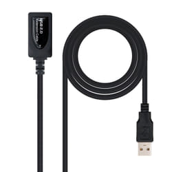 Nanocable 10.01.0211 câble USB 5 m USB 2.0 USB A Noir