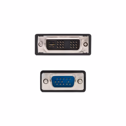 Nanocable DVI - VGA, 3m VGA (D-Sub) Noir