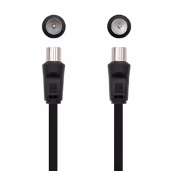 Nanocable 10.26.0202 câble coaxial 3C-2V 1,8 m 9,5 mm Noir
