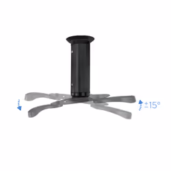 TooQ PJ1010TN-B support pour projecteurs Plafond Noir - Vue supplémentaire 4