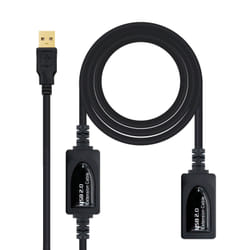Nanocable 10.01.0212 câble USB 10 m USB 2.0 USB A Noir
