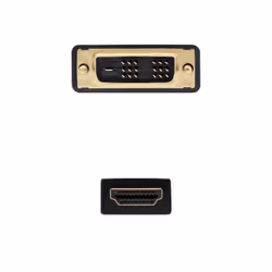 Nanocable 10.15.0502 câble vidéo et adaptateur 1,8 m DVI HDMI Noir