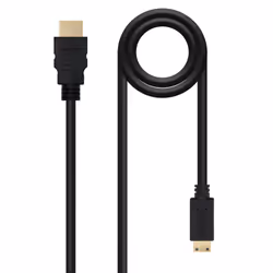 Nanocable 10.15.0902, 1,8 m, HDMI Type A (Standard), HDMI Type C (Mini), 2560 x 1600 pixels, Noir
