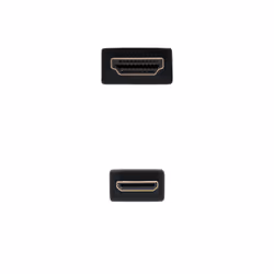 Nanocable 10.15.0902 câble HDMI 1,8 m HDMI Type A (Standard) HDMI Type C (Mini) Noir