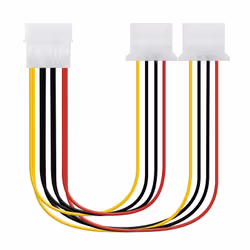 Nanocable 10.19.0401, 0,2 m, Molex (4-pin), 2 x Molex (4-pin), Mâle, Femelle, Droit