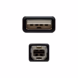 Nanocable 10.01.0104-BK câble USB 3 m USB 2.0 USB A USB B Noir